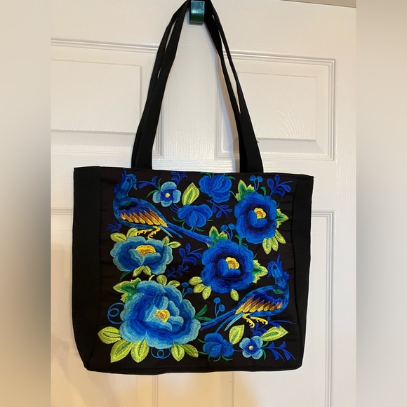 Canvas Embroidered tote bag - Picture 1 of 8